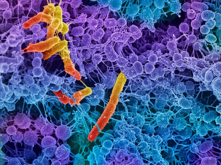 Fotografia pod mikroskopem. Obrazek w artykule Naturalny sposób na paciorkowce: Skuteczne sposoby leczenia bez antybiotyków